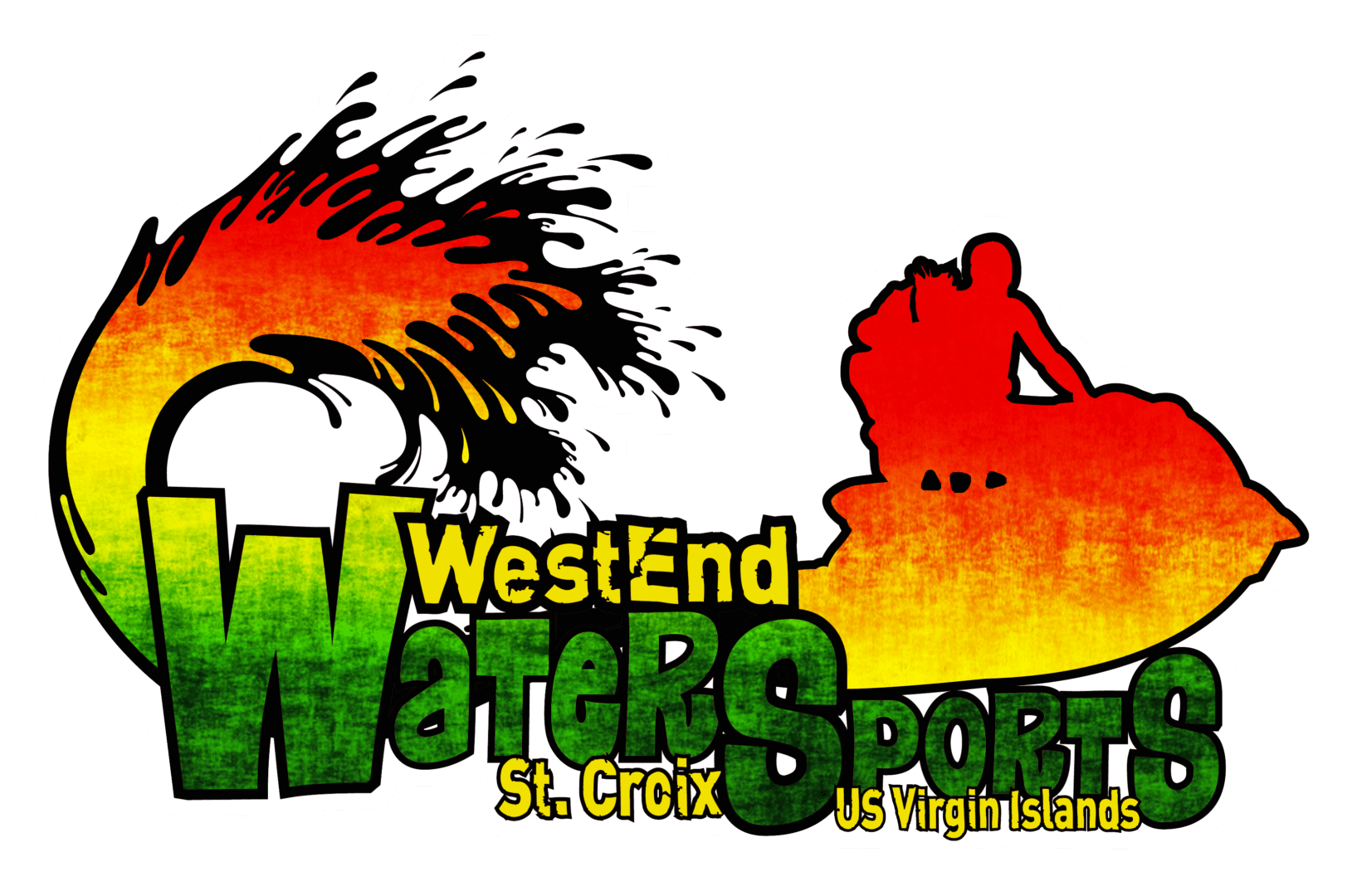 A logo of the west end water sport.